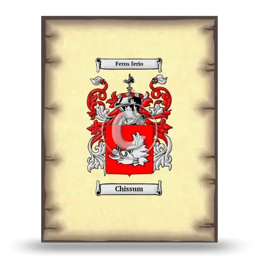 Chissum Coat of Arms Print