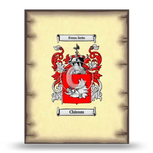 Chisum Coat of Arms Print
