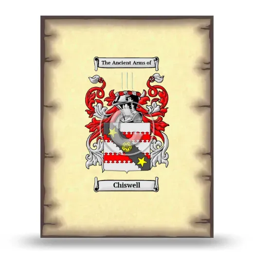 Chiswell Coat of Arms Print