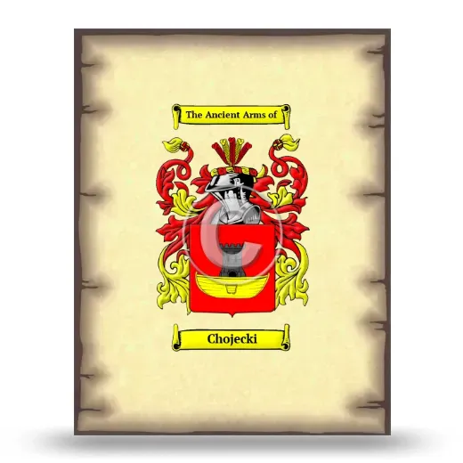 Chojecki Coat of Arms Print