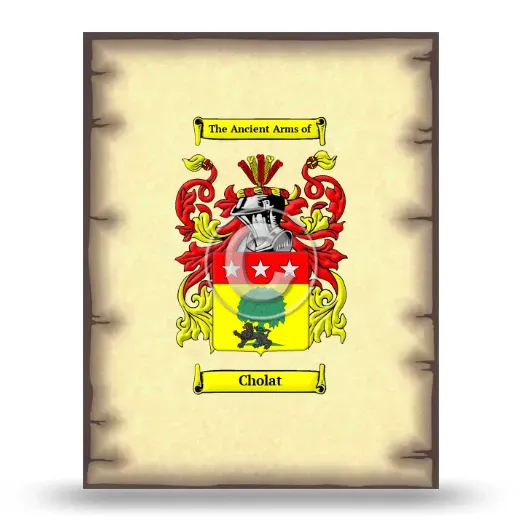 Cholat Coat of Arms Print