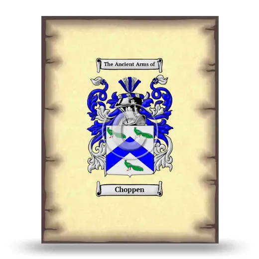 Choppen Coat of Arms Print