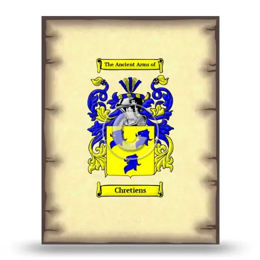 Chretiens Coat of Arms Print