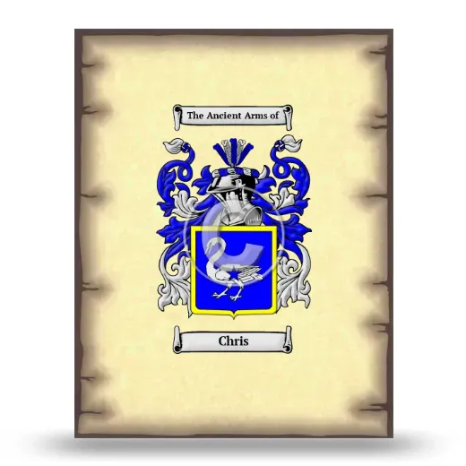 Chris Coat of Arms Print