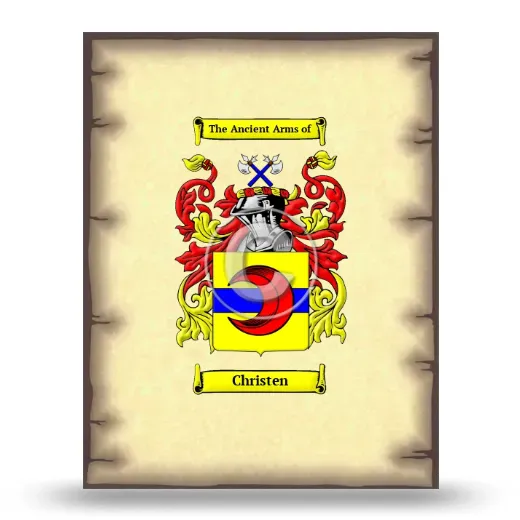 Christen Coat of Arms Print