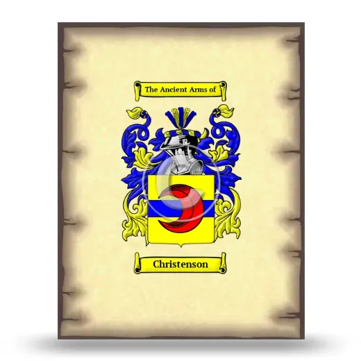 Christenson Coat of Arms Print