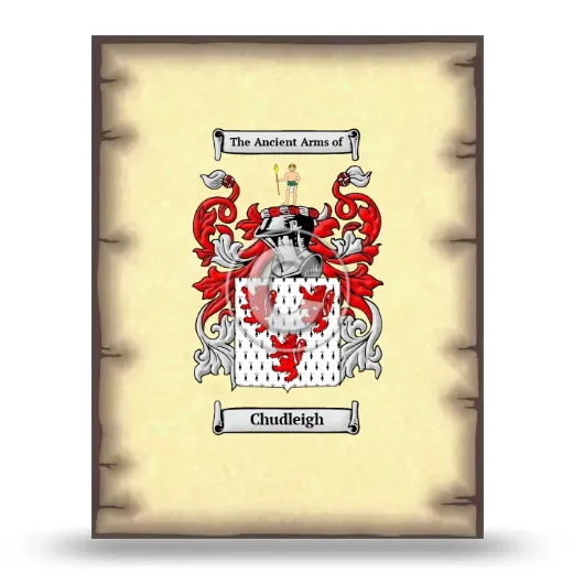 Chudleigh Coat of Arms Print