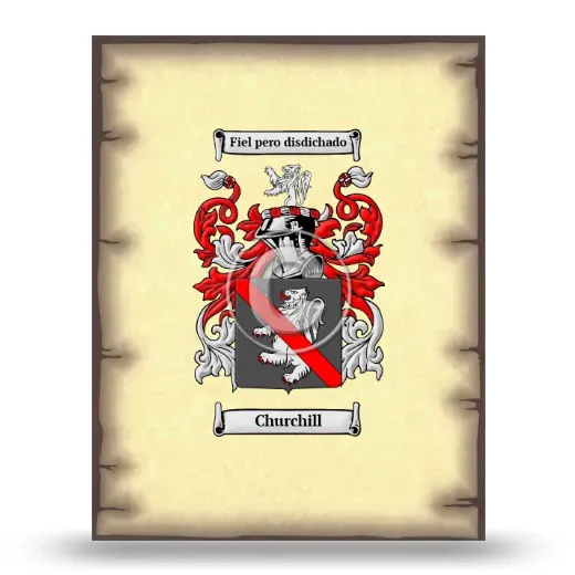Churchill Coat of Arms Print