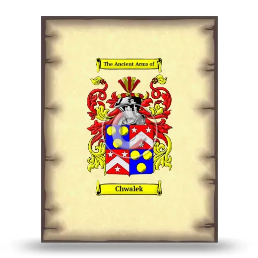 Chwalek Coat of Arms Print