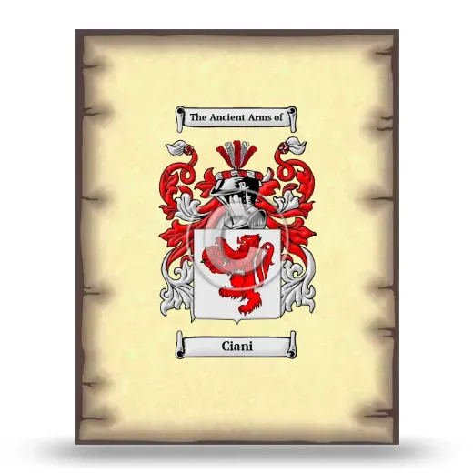 Ciani Coat of Arms Print