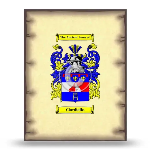 Ciardiello Coat of Arms Print