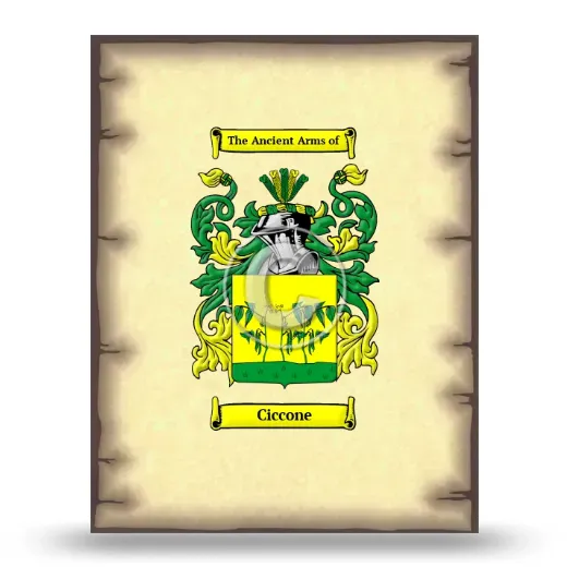 Ciccone Coat of Arms Print