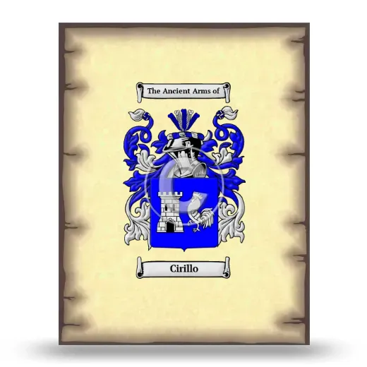 Cirillo Coat of Arms Print