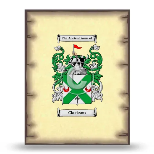 Clackson Coat of Arms Print