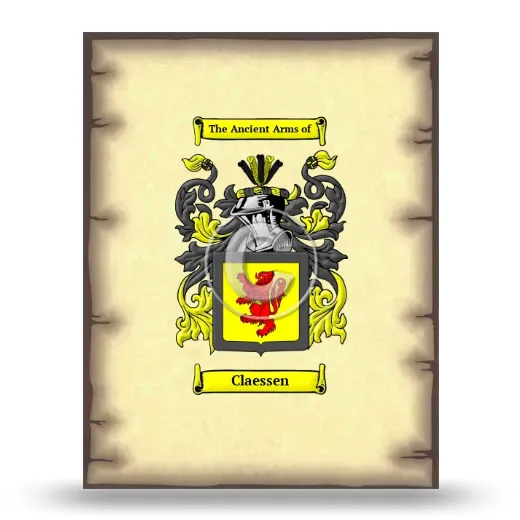 Claessen Coat of Arms Print