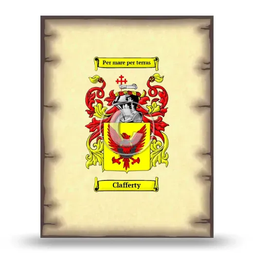 Clafferty Coat of Arms Print