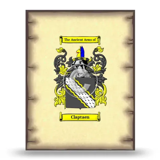 Claptaen Coat of Arms Print