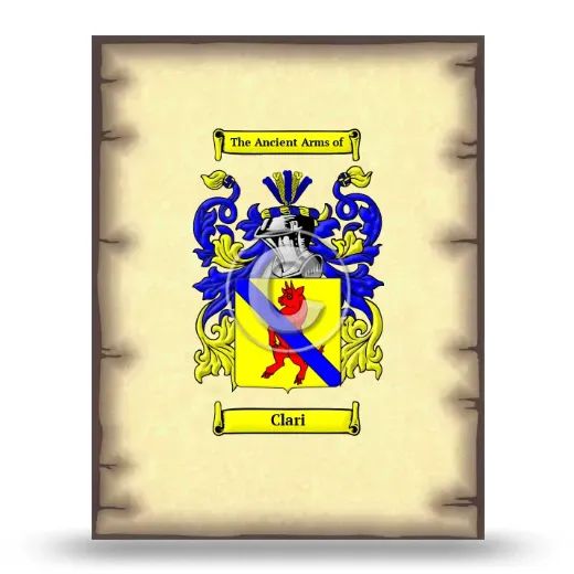 Clari Coat of Arms Print