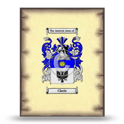 Claris Coat of Arms Print