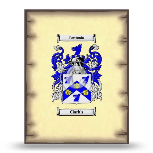 Clark's Coat of Arms Print