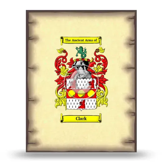 Clark Coat of Arms Print