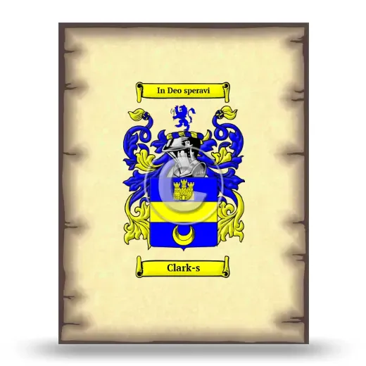 Clark-s Coat of Arms Print