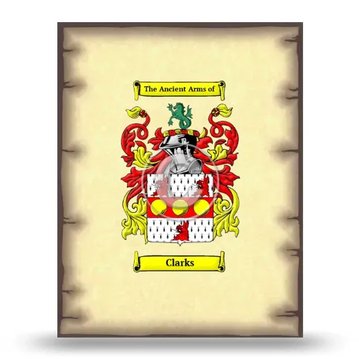 Clarks Coat of Arms Print