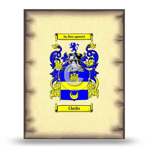 Clarks Coat of Arms Print