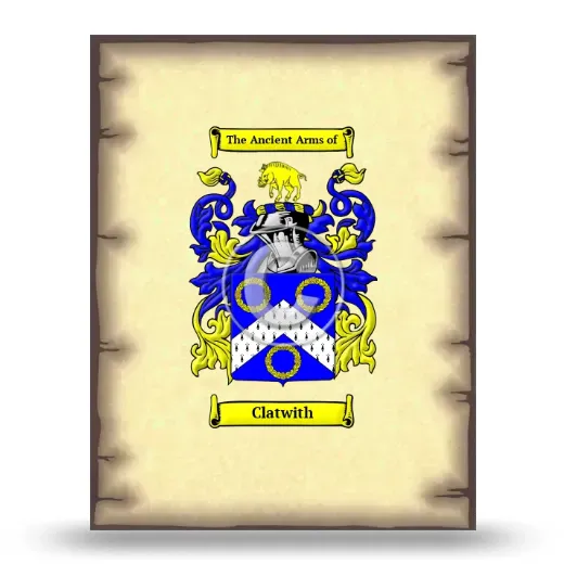 Clatwith Coat of Arms Print