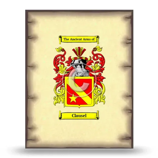 Clausel Coat of Arms Print