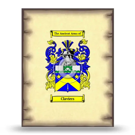 Claviers Coat of Arms Print