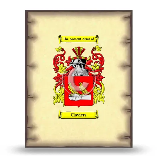 Claviers Coat of Arms Print