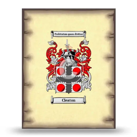 Cleaton Coat of Arms Print