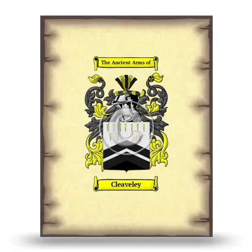 Cleaveley Coat of Arms Print