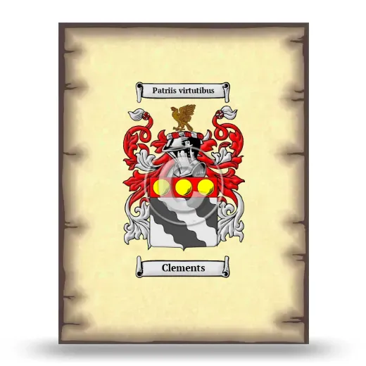 Clements Coat of Arms Print