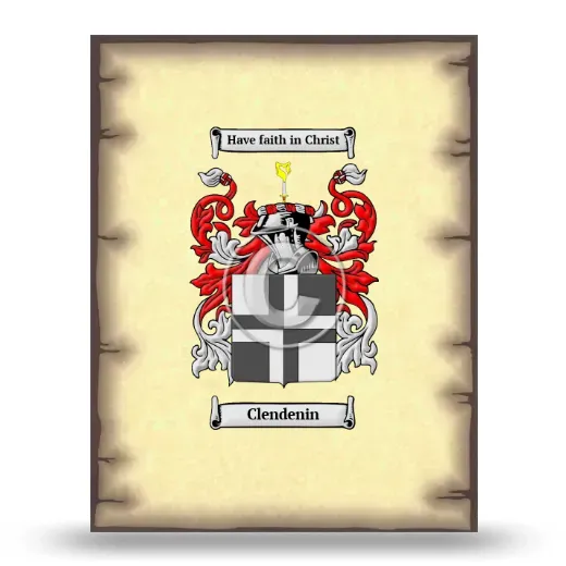Clendenin Coat of Arms Print
