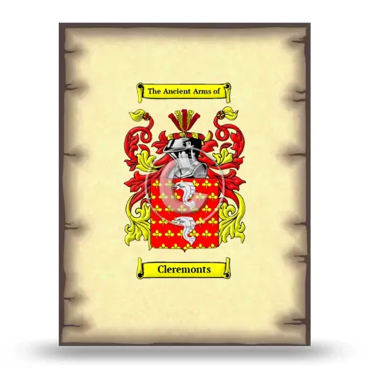 Cleremonts Coat of Arms Print