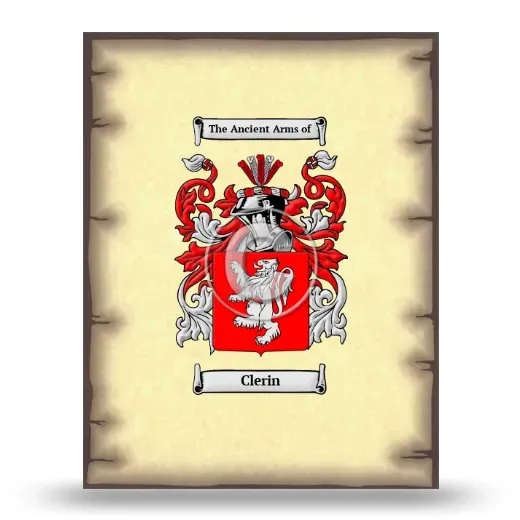 Clerin Coat of Arms Print