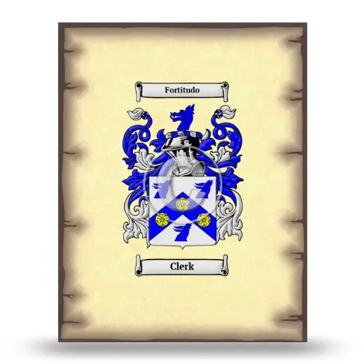 Clerk Coat of Arms Print