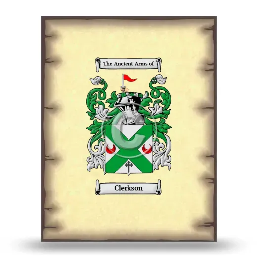 Clerkson Coat of Arms Print