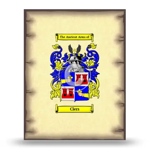 Clers Coat of Arms Print