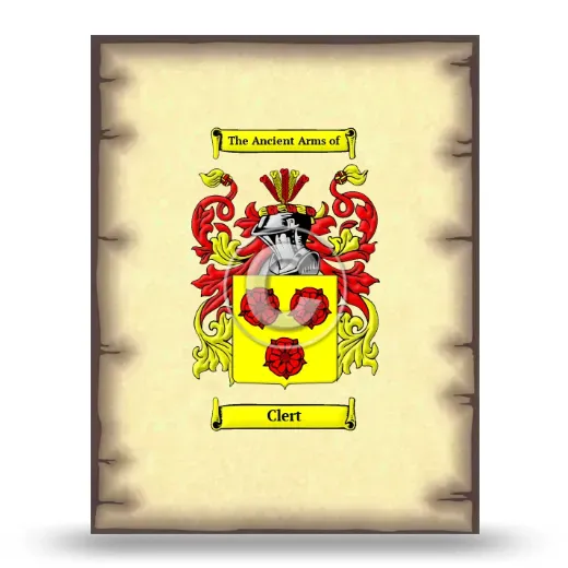 Clert Coat of Arms Print