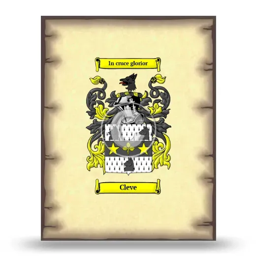 Cleve Coat of Arms Print