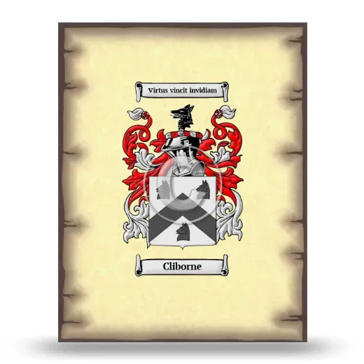 Cliborne Coat of Arms Print