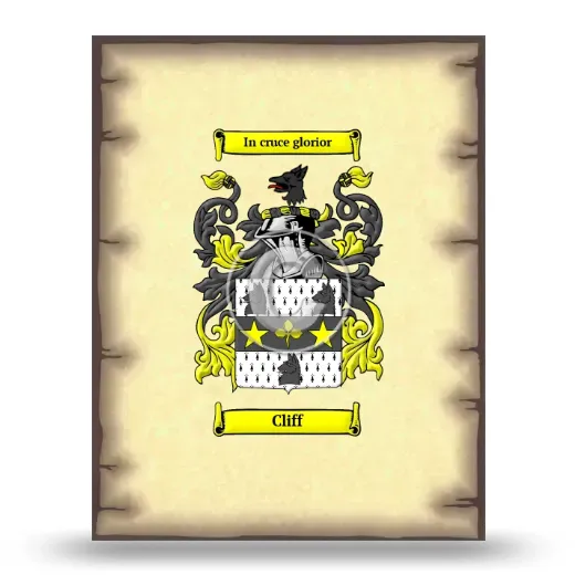 Cliff Coat of Arms Print