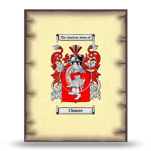 Cloarec Coat of Arms Print