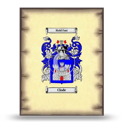 Clode Coat of Arms Print