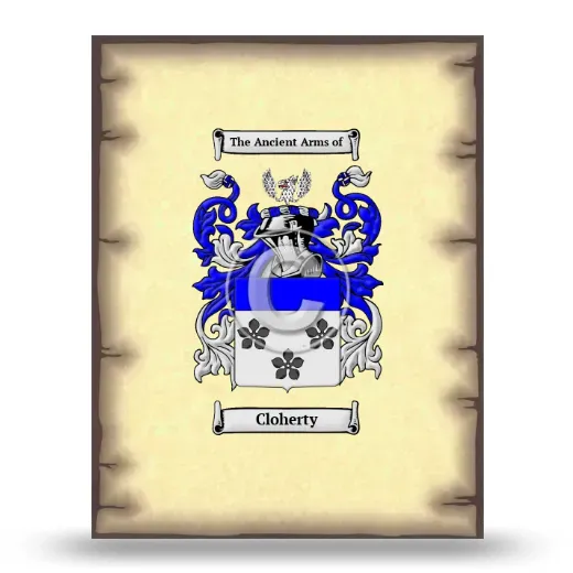 Cloherty Coat of Arms Print