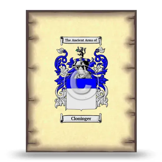 Cloninger Coat of Arms Print