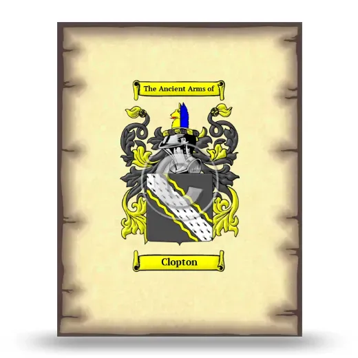 Clopton Coat of Arms Print